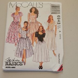 McCall's Women's Midi Dress Sewing Pattern - Pink Floral Options